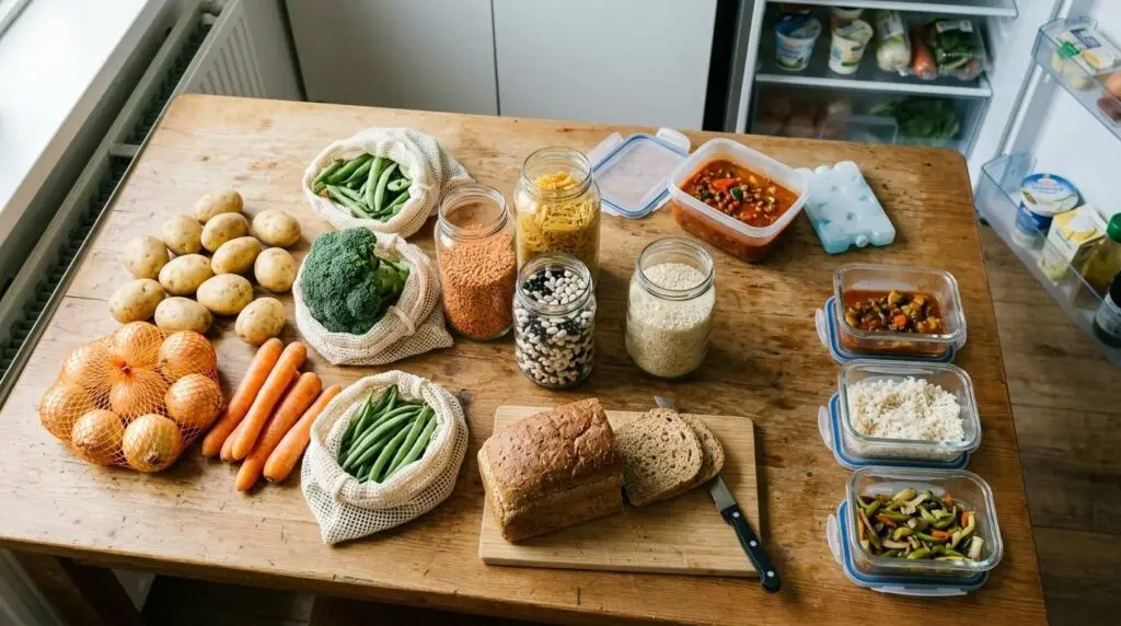Duurzaam leven met een klein budget door maaltijden te plannen en voedselverspilling te verminderen